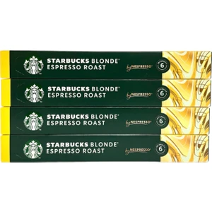 Uyumlu Starbucks Blonde Espresso Roast Kapsül Kahve 4X10LU