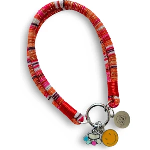 Jespawty Jesspecial Kırmızı Ip Kedi Köpek Kolyesi Charm Uçlu Gümüş Rengi