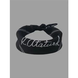 Siyah Atatürk Imzalı  Bandana