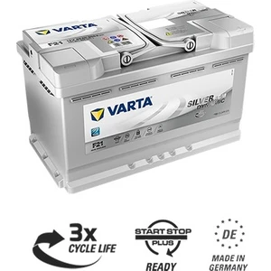 F21 12V 80 Ah 800A AGM Start-Stop Silver Dynamic Akü (Üretim Yılı: 2024)