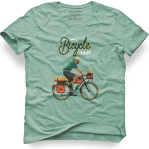 Bisiklet Turu Tasarım Tişört,bisiklet Baskılı Tişört,pamuklu Kısa Kollu Tişört