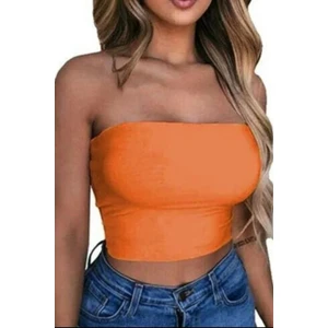 Gardıroza Kadın Straplez Crop Bluz Kısa Crop Askısız Crop Askısız Bluz