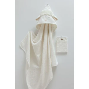 Towel Spring Collection  Pamuk Kuzulu Keseli Bebek Banyo Havlusu