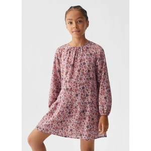 Mango Kids Çiçekli Pamuklu Elbise
