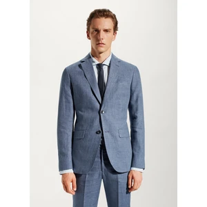 Man %100 Keten Slim Fit Takım Elbise Ceketi