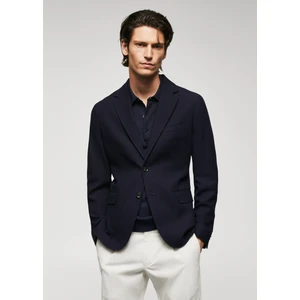 Mango Man Yapılandırılmış Slim Fit Pamuklu Blazer