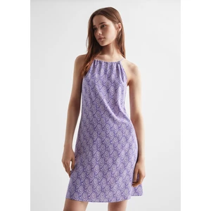 Mango Desenli anvelop elbise