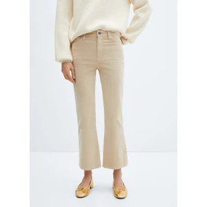Flare Crop Kadife Pantolon