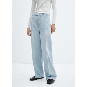 Orta Bel Mid-Rise Düz Paça Jean