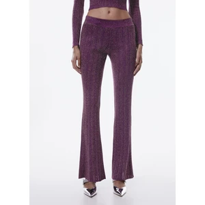 Lurex Örgülü Geniş Paça Pantolon