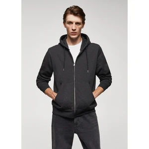 Mango Man Pamuklu Fermuarlı Kapüşonlu Sweatshirt