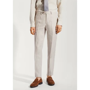 Mango Man %100 Keten Takım Elbise Pantolonu
