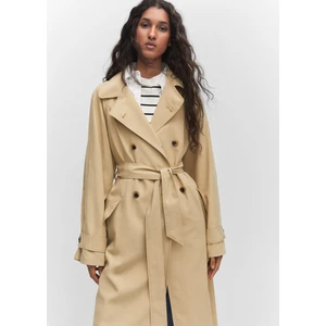 Yumuşak Dokulu Nefes Alabilen Kumaş (Tencel) Trençkot