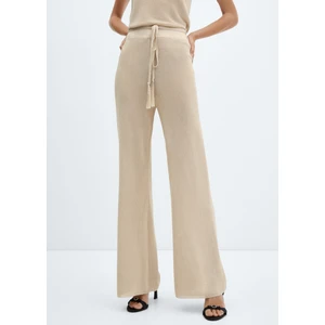 Lurex Örgülü Geniş Paça Pantolon