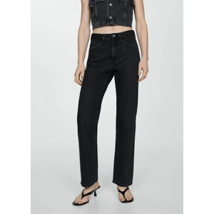 Orta Bel Mid-Rise Düz Paça Jean
