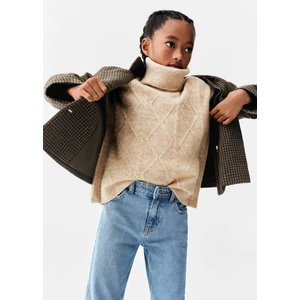 Mango Kids Balıkçı Yaka Örme Yelek