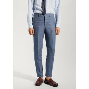 Man %100 Keten Takım Elbise Pantolonu