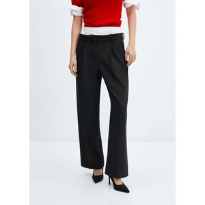 Çift Bel Düz Pantolon