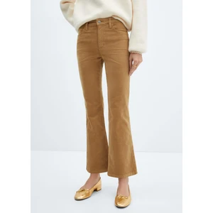 Flare Crop Kadife Pantolon