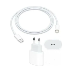 Apple Iphone 11-12-13-14 Uyumlu 20W Usb-C Güç Adaptörü + 1m Usb-C Lightning Şarj Kablosu Seti