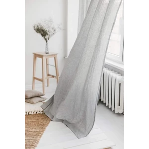 Rustik Yıkanmış Keten Perde, Yıkanmış Keten Fon Perde, Tek Kanat