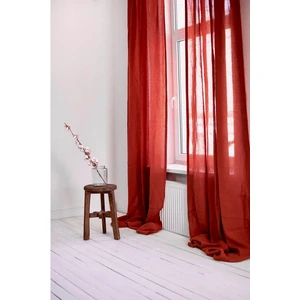 Rustik Yıkanmış Keten Perde, Yıkanmış Keten Fon Perde, Tek Kanat