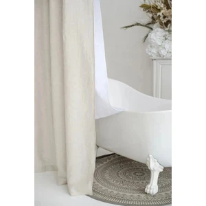 Rustik Yıkanmış Keten Perde, Yıkanmış Keten Fon Perde, Tek Kanat