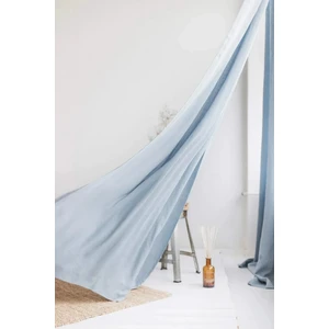 Rustik Yıkanmış Keten Perde, Yıkanmış Keten Fon Perde, Tek Kanat