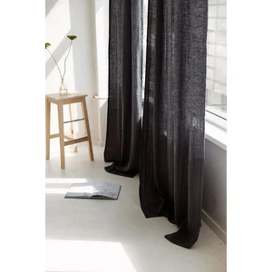 Rustik Yıkanmış Keten Perde, Yıkanmış Keten Fon Perde, Tek Kanat