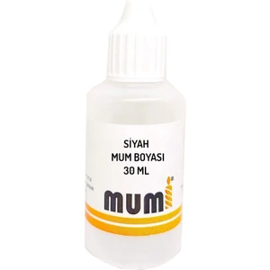 Sıvı Mum Boyası Siyah 30 ml