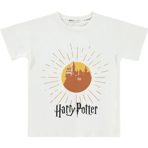 Harry Potter Kız Çocuk Tişört 10-13 Yaş Ekru