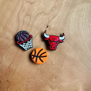 Jibbitz Terlik Süsü Chicago Bulls Basketbol Topu 3'lü