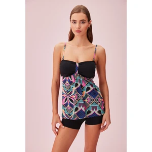 Desenli Tankini Takımı