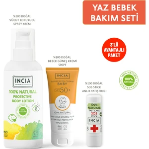 %100 Doğal Bebek Güneş Bakım Seti