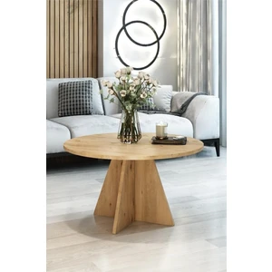 Peri Tekli Zigon Orta Sehpa Safir Meşe 78 cm