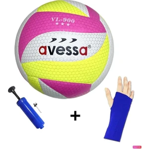 VL-900 Yumuşak Yapıştırma Voleybol Topu Pompa ve Kolluk Set