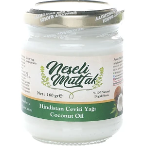 Neşeli Mutfak Doğal Hindistan Cevizi Yağı 160 gr Koruyucu ve Katkı Maddesi Olmadan