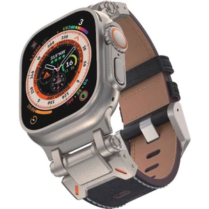 Apple Watch 44MM Zore KRD-114 Metal Başlıklı Silikon Kordon