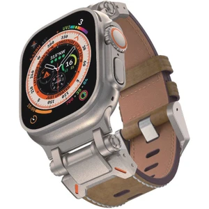 Apple Watch 42MM Zore KRD-114 Metal Başlıklı Silikon Kordon