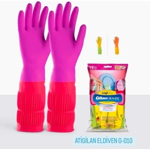 Gilan Gloves Uzun Konçlu Bulaşık ve Temizlik Eldiveni Renkli