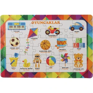 36 Parça Çocuk Puzzle ve Yapboz  Eğitici Bilgiler Serisi  6' Lı Set