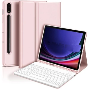 Samsung Galaxy Tab S9 Rgb LED Işıklı Türkçe Karakterli Bluetooth Özellikli Kalemlikli Klavyeli Kılıf Sm - X710

