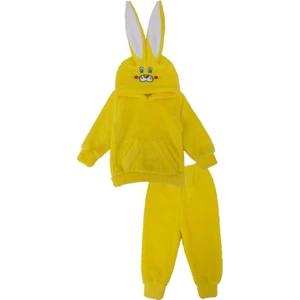Unisex Welsoft Tavşan Peluş Erkek Kız Çocuk Alt Üst 2'Li Takım