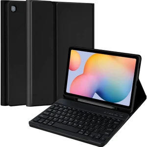 Samsung Galaxy Tab S6 Lite Rgb LED Işıklı Türkçe Karakterli Bluetooth Özellikli Kalemlikli Klavyeli Kılıf P610