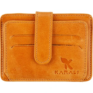 Karalı Deri  Deri Kartlık Hardal K561-05