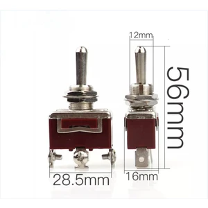 (2 Adet)Toggle Switch 3p On-Off Ø12MM Araba Tekne Rocker Geçiş Anahtarı