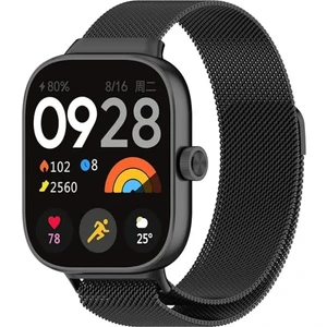 Xiaomi Redmi Watch 4 Uyumlu Metal Hasır Örgü Paslanmaz Kordon