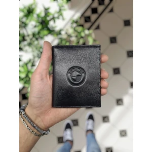Visso Leather 1904 Bmw Logolu  Deri Araç Ruhsat Kılıfı - Ruhsat Kabı Isme Özel Çanta Kartlıklı