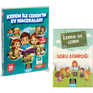 Kerem ile Ceren Ev Maceraları 10 Kitap - Soru Kitapçığı 2’li Set - Yasemin Şengül