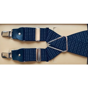 Kemer Sepeti 4 Klipsli Lacivert Puantiyeli Pantolon Askısı